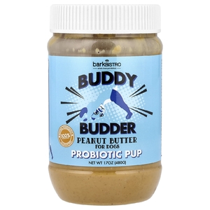 Bark Bistro, Buddy Budder, пробиотик для собак, с арахисовой пастой, лук Wow и голубика, 480 г (17 унций) (Товар снят с продажи) 