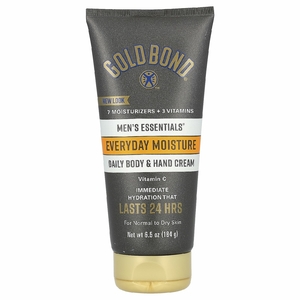 Gold Bond, Men's Essentials, ежедневный крем для тела и рук, для нормальной и сухой кожи, 184 г (6,5 унции)