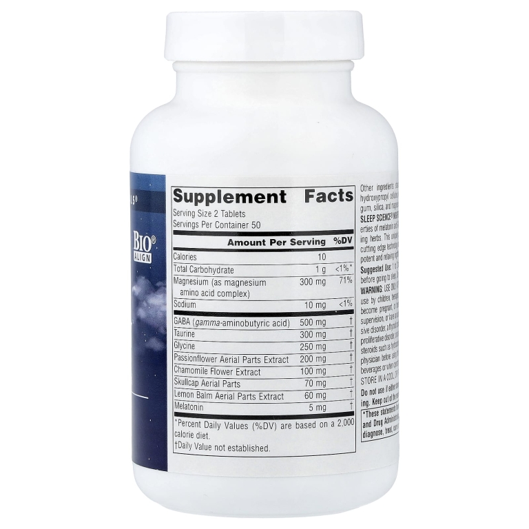 Source Naturals, комплекс для ночного расслабления с мелатонином Sleep Science®,  100 таблеток