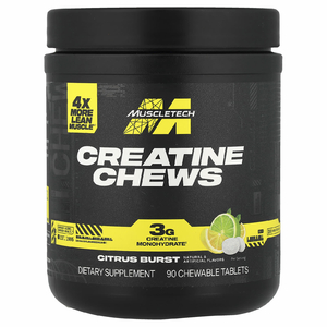 MuscleTech, Creatine Chews, Citrus Burst, 90 жевательных таблеток (1 г в каждой таблетке)