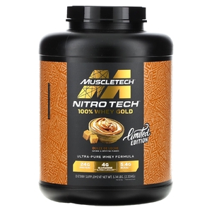 MuscleTech, Nitro-Tech® 100% Whey Gold, Limited Edition, Dulce de Leche, 2,33 кг (5,14 фунта) (Товар снят с продажи) 
