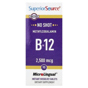 Superior Source, Метилкобаламин B12, 2500 мкг, 90 растворимых таблеток MicroLingual®