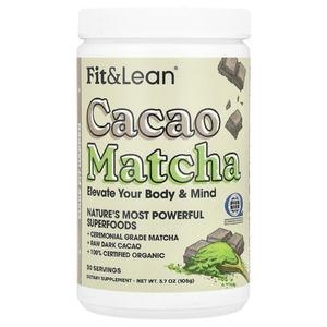 Fit & Lean, какао матча, 105 г (3,7 унции)