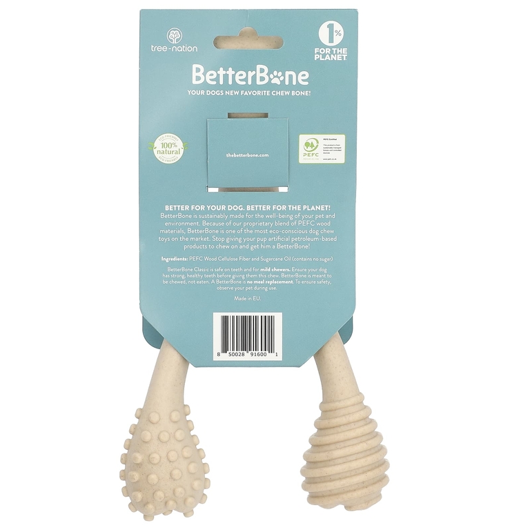 BetterBone, Classic Chew Bone, большая жевательная мармеладка, полностью натуральный продукт, 1 шт.