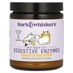 Dr. Mercola, Bark & Whiskers, мясная диета с пищеварительными ферментами, для собак и кошек, 75 г (2,6 унции)