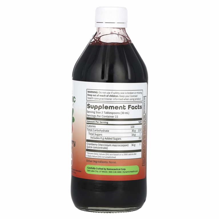 Dynamic Health, Клюквенный концентрат, стакан, 473 мл (16 жидк. Унций)