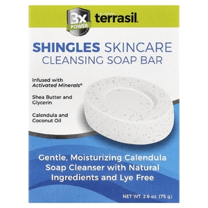 Terrasil, Очищающее мыло Shingles для ухода за кожей, 75 г (2,6 унции)