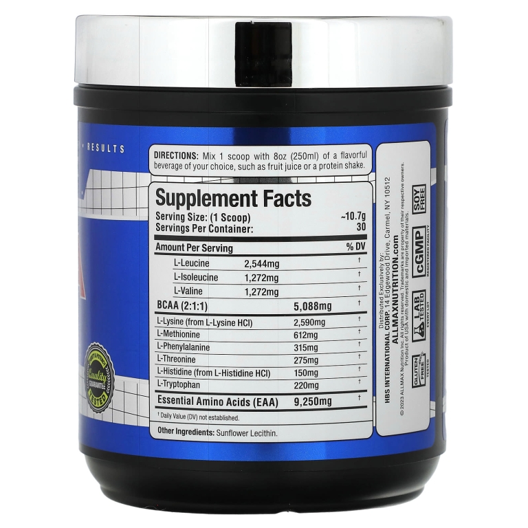 ALLMAX, Essentials, EAA, 320 г (11,29 унции)