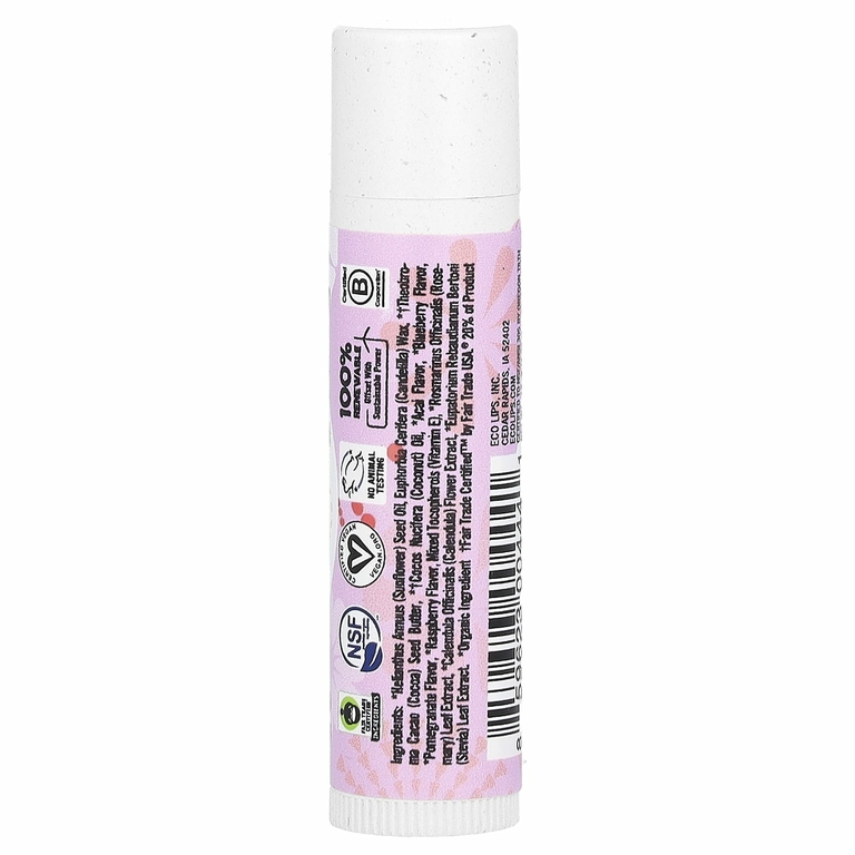 Eco Lips, Bee Free, веганский бальзам для губ, суперфрукт, 4,25 г (0,15 унции)
