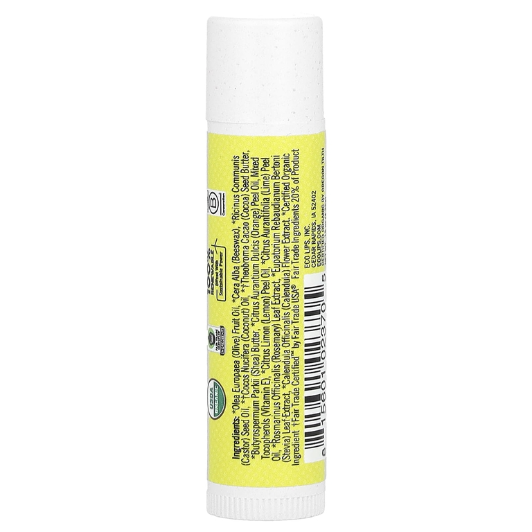 Eco Lips, Citrus Get Real, бальзам для губ, лимон, лайм и апельсин, 4,25 г (0,15 унции)