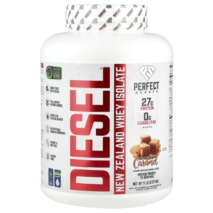 PERFECT Sports, Diesel®, изолят сыворотки из Новой Зеландии, соленая карамель, 2,27 кг (5 фунтов)