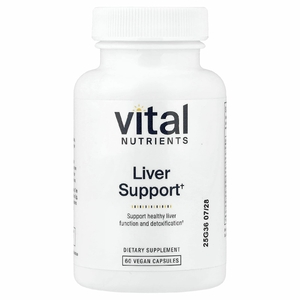 Vital Nutrients, добавка для поддержки печени, 60 веганских капсул