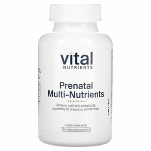 Vital Nutrients, мультипитательные вещества для беременных, 180 вегетарианских капсул
