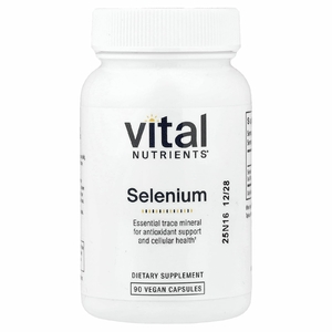 Vital Nutrients, Селен, 90 веганских капсул (200 мкг в каждой капсуле)