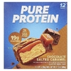 Pure Protein, батончик без глютена, шоколад с соленой карамелью, 12 батончиков по 50 г (1,76 унции)