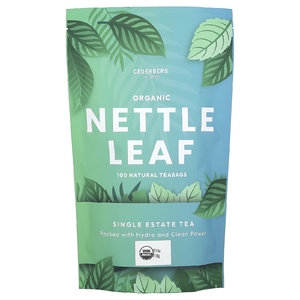 Cederberg Tea Co, листья органической крапивы, без кофеина, 100 натуральных чайных пакетиков, 135 г (4,76 унции)