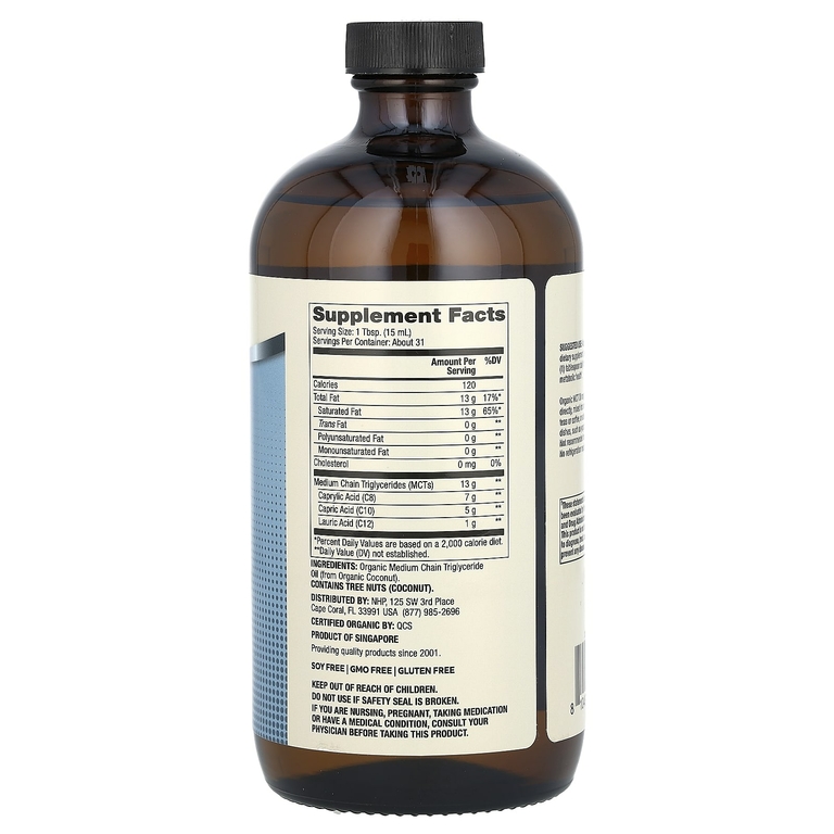 Dr. Mercola, биотин, масло MCT, 473 мл (16 жидк. унций)