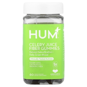 HUM Nutrition, Жевательные таблетки с соком сельдерея, зелёное яблоко, 60 веганских жевательных таблеток