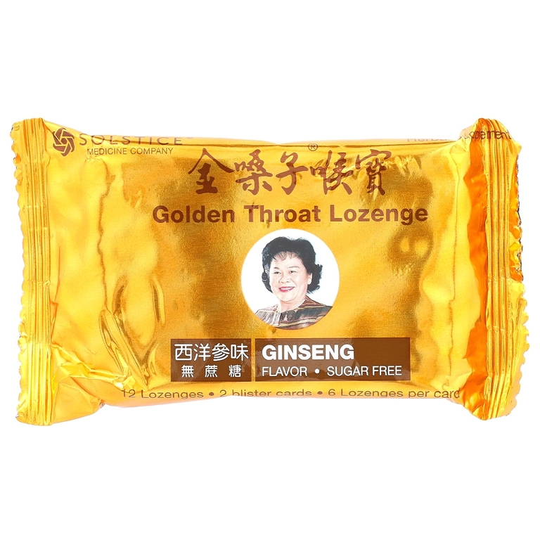 Golden Throat, Golden Throat, пастилка, женьшень, 12 пастилок