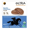 Olyra, печенье для завтрака, с кремовой начинкой, двойной шоколад, 4 упаковки по 37,5 г (1,32 унции) (Товар снят с продажи) 