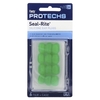 Ezy Dose, Pro-Techs, Seal-Rite, силиконовые беруши, зеленый, 6 пар и футляр