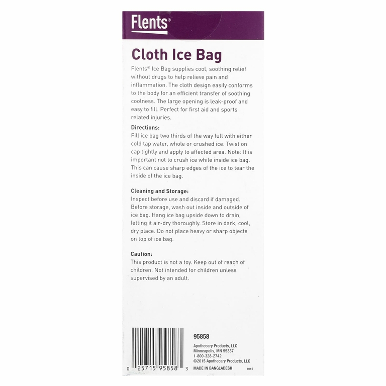 Flents, тканевый пакетик со льдом, большой, 1 шт.