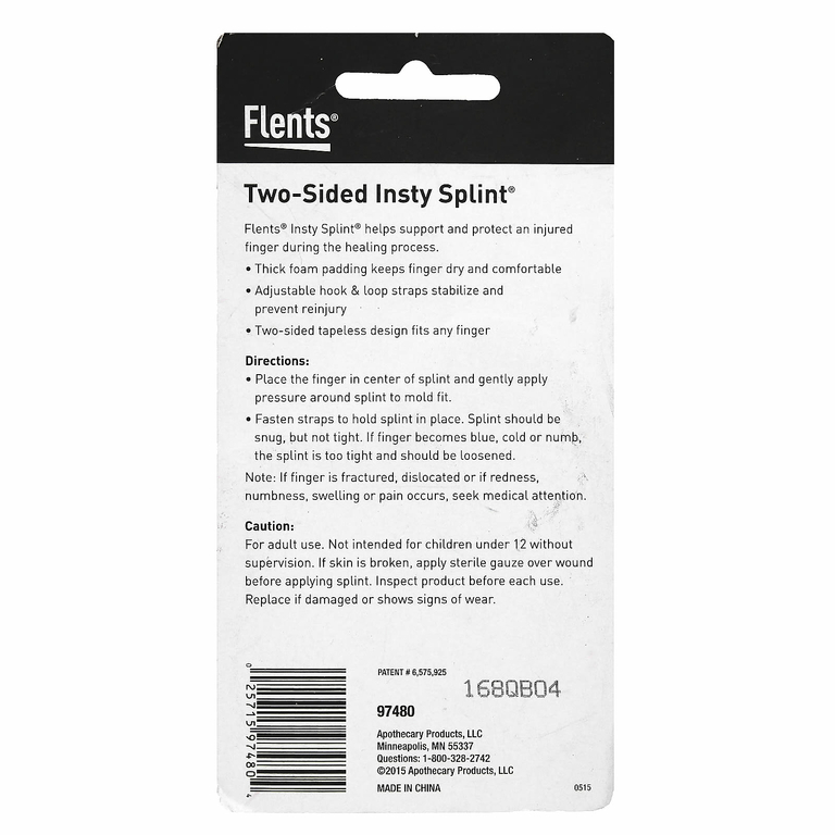 Flents, Insty, двусторонний пальцевый сустав, M, L, комбинированный, 2 шт.