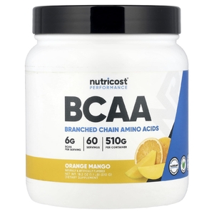 Nutricost, Performance, BCAA, апельсиновое манго, 510 г