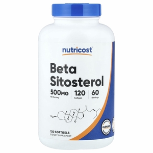 Nutricost, бета-ситостерол, 120 капсул (250 мг в 1 капсуле)