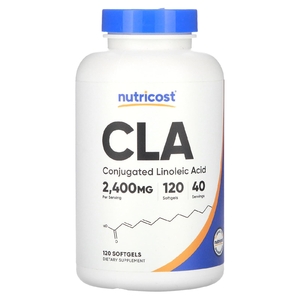 Nutricost, КЛК, 2400 мг, 120 капсул (800 мг в 1 капсуле)