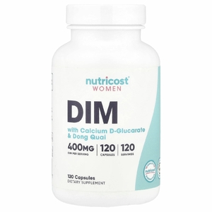 Nutricost, Women, DIM с D-глюкаратом кальция и дудником китайским, 120 капсул