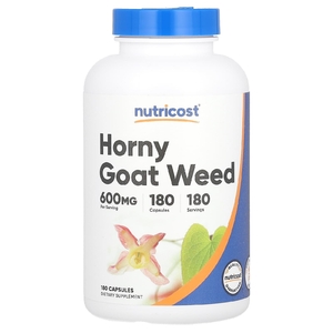 Nutricost, горянка крупноцветковая, 600 мг, 180 капсул (Товар снят с продажи) 