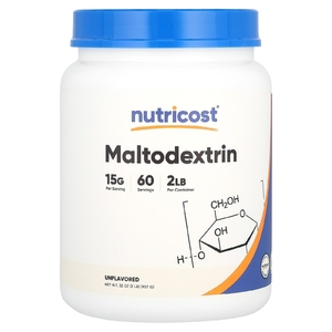 Nutricost, мальтодекстрин, без добавок, 907 г (32 унции)