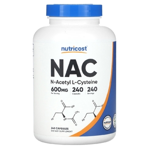 Nutricost, NAC, 600 мг, 240 капсул (Товар снят с продажи) 