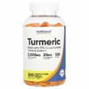 Nutricost, куркума, лимон, 240 жевательных мармеладок
