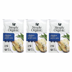 Simply Organic, смесь для курицы, 3 пакетика по 24 г (0,85 унции)