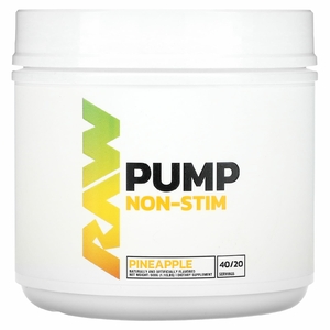 Raw Nutrition, Pump, без стимуляторов, со вкусом ананаса, 500 г (1,1 фунта)