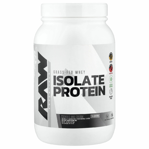 Raw Nutrition, Essentials, изолят сывороточного протеина травяного откормки, печенье и сливки, 30,86 унции (875 г)