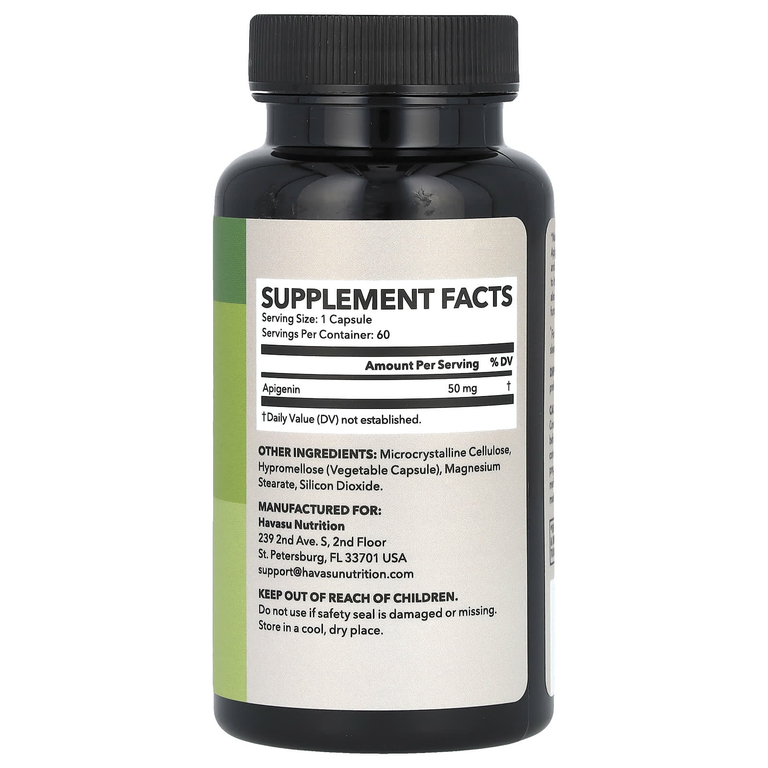 Havasu Nutrition, апигенин, 50 мг, 60 капсул (Товар снят с продажи) 
