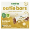 Sprout Organics, Oatie Bars, органические жевательные батончики для детей от 2 лет, с бананами, 5 батончиков, 25 г (0,88 унции)