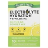 Nature's Truth, Electrolyte Hydration + B Vitamins, On-The-Go Powder Mix, Lemon, 10 Individual Stick Packs 0.123 oz (3.5 g) Each