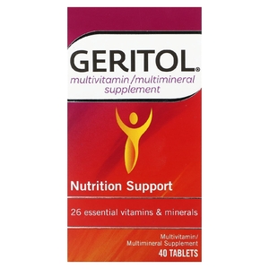 Geritol, мультивитаминная/мультиминеральная добавка, 40 таблеток