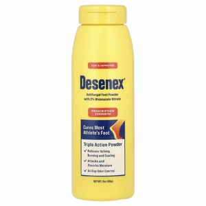 Desenex, Противогрибковая пудра для ног, тройного действия, 85 г (3 унции)