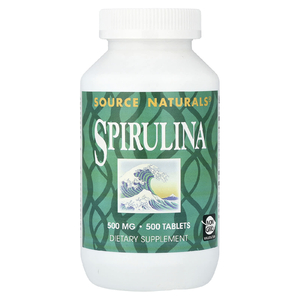 Source Naturals, спирулина, 500 таблеток