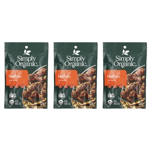 Simply Organic, Buffalo, сухая смесь для растирания, 3 пакетика по 27 г (0,95 унции)