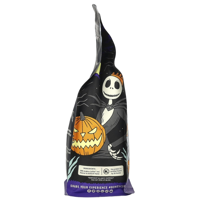 Bones Coffee Company, The Pumpkin King, пралине с тыквой и пеканом, цельная фасоль, средняя обжарка, 340 г (12 унций)