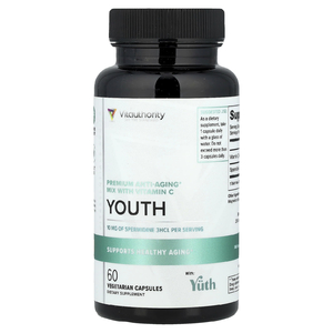 Vitauthority, Youth, антивозрастная смесь премиального качества с витамином C, 60 вегетарианских капсул
