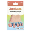 ZenToes, Разделитель для пальцев ног, универсальный, синий, 1 пара (Товар снят с продажи) 