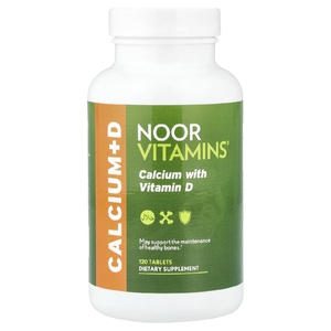 Noor Vitamins, кальций с витамином D, 120 таблеток