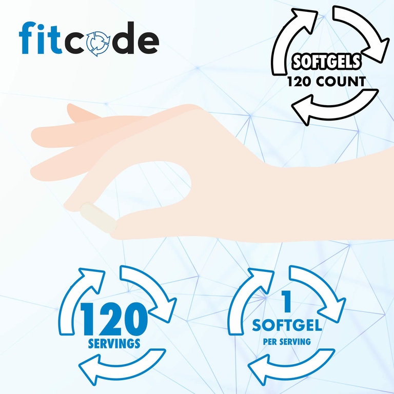 fitcode, рыбий жир, 120 мягких таблеток (1000 мг в каждой)